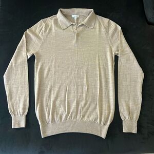 Reiss long sleeve knit polo